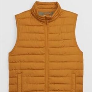 MENS GAP COLD CONTROL PUFFER VEST Large Tigers Eye. Size M